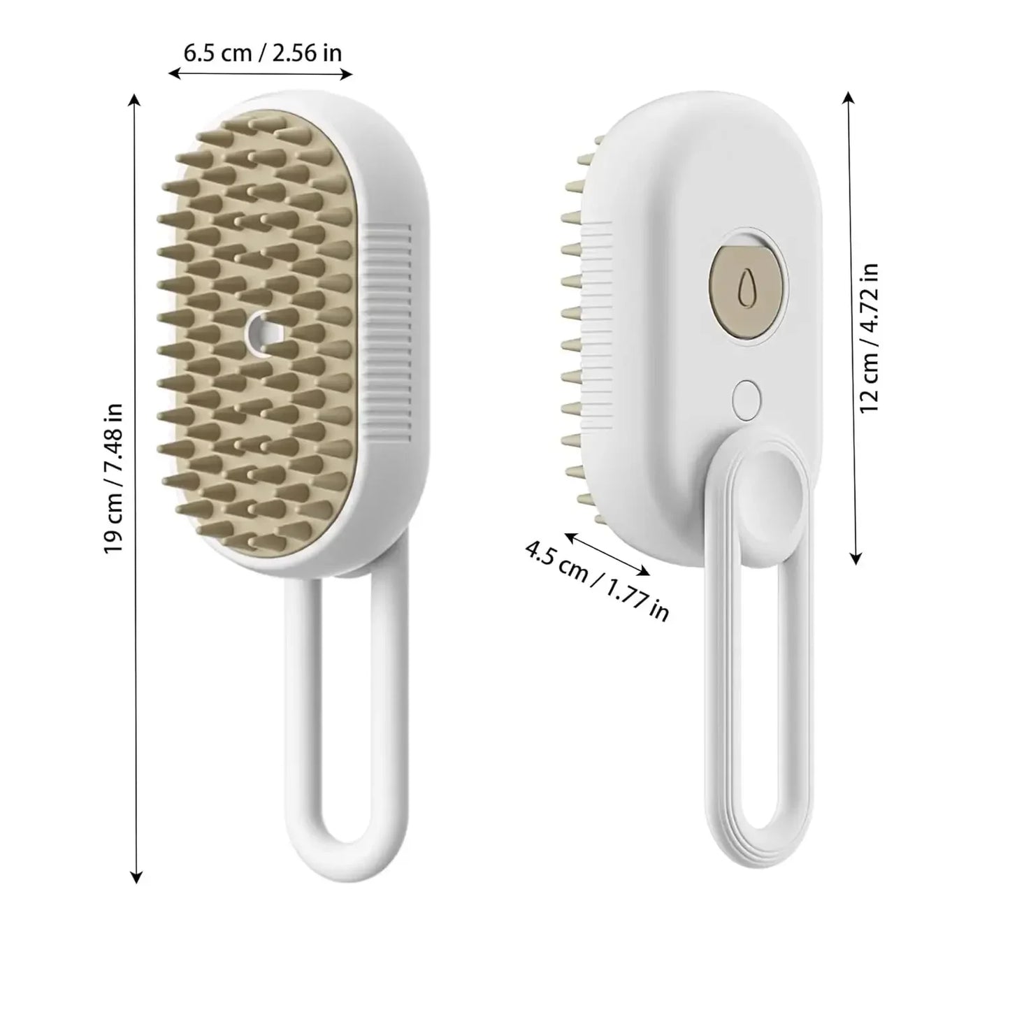 3 in 1 Pet Electric Steam Brush